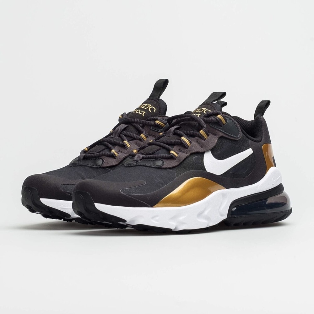 Nike Air Max 270 React Metallic Gold (GS)